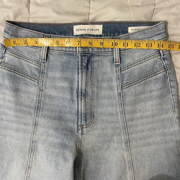 Aritzia Denim Forum Jeans Women Size 29 Blue The 70's Retro Cheeky Straight - Picture 3 of 10